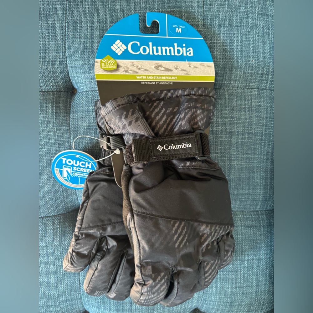 NWT COLUMBIA Core Printed Gloves 🧤-size small and medium- waterproof - Picture 8 of 8